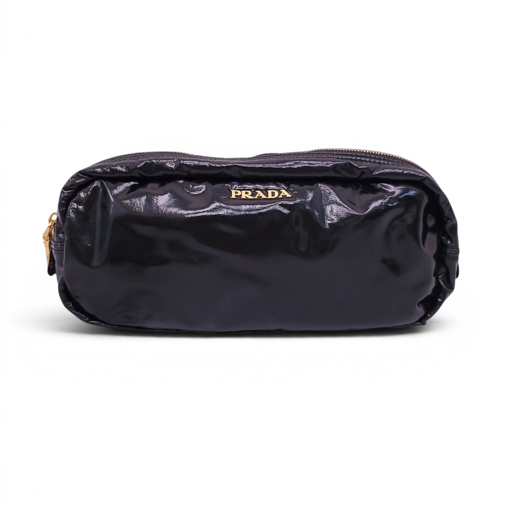 PRADA BLACK THONG SANDALS - SIZE 36.5