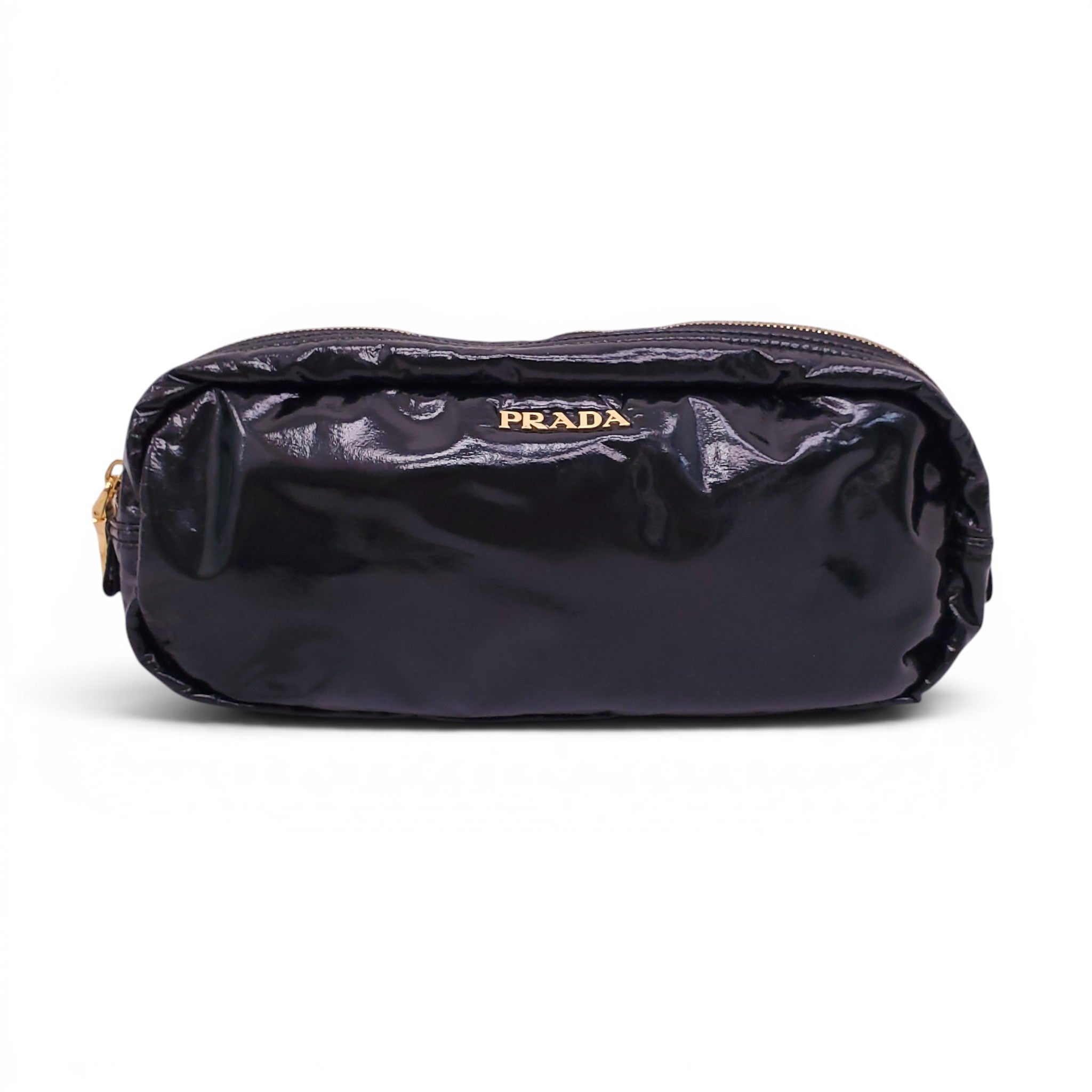 PRADA BLACK THONG SANDALS - SIZE 36.5