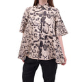 GIAMBATTISTA VALLI LEOPARD A-LINE BLOUSE - SIZE 42