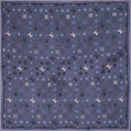 LOUIS VUITTON SMALL DARK GREY LOGO SILK SCARF