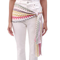 MISSONI PINK, YELLOW AND GREEN KNIT SCARF