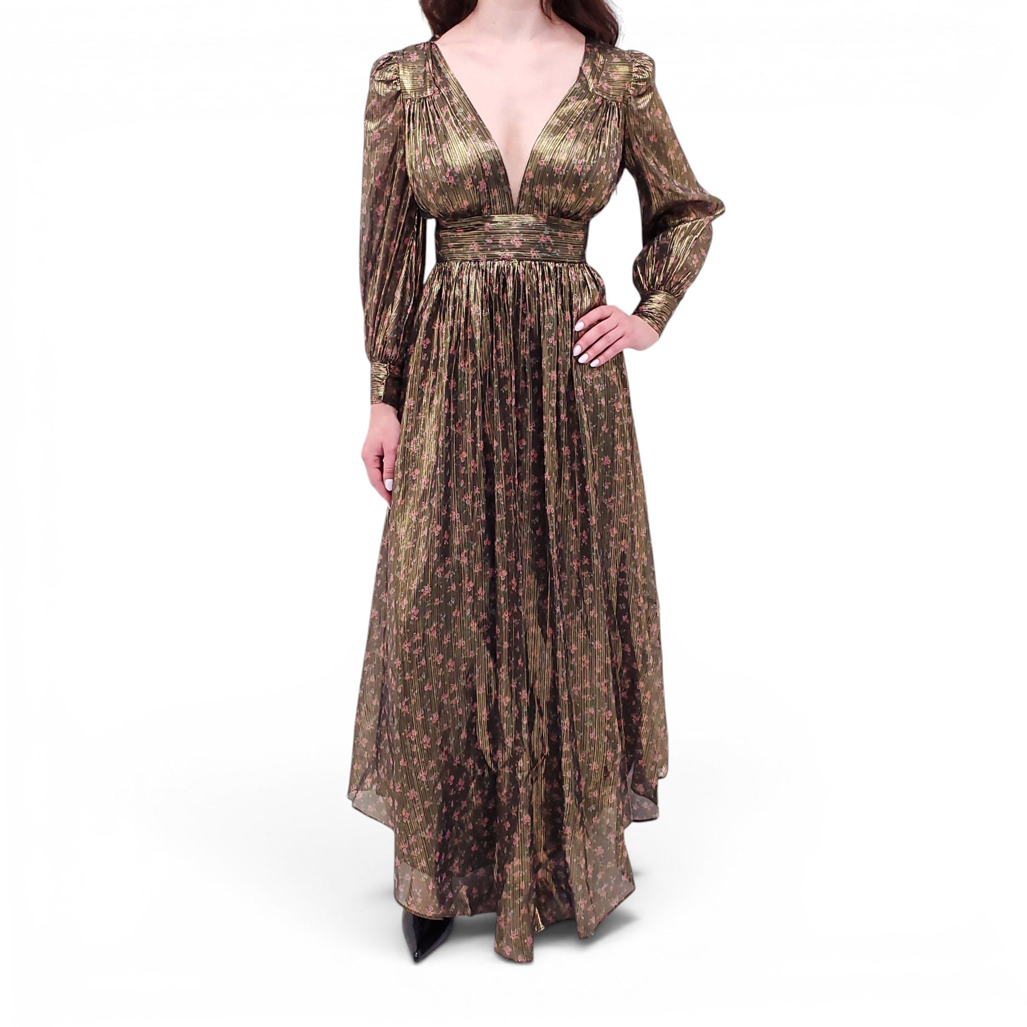 loveshackfancy gold dress LOVESHACKFANCY Lukka Boutique