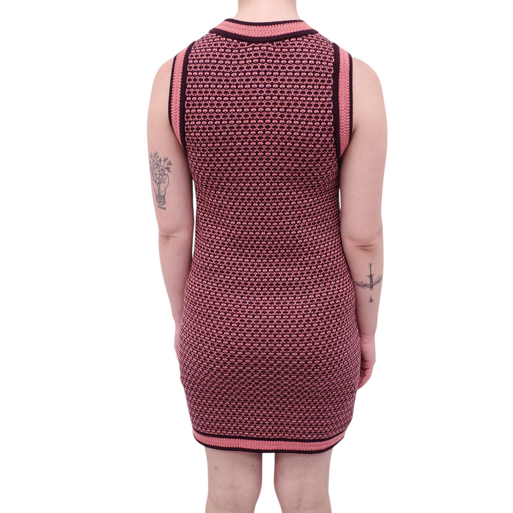 CHANEL 2023 MINI DRESS WITH CC LOGO BUTTONS - SIZE 34