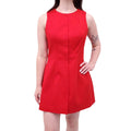 MIRROR PALAIS RED SLEEVELESS BLAZER DRESS - SIZE L