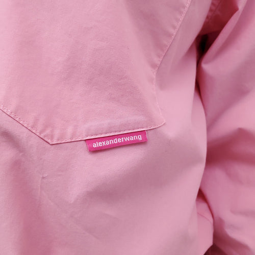 ALEXANDERWANG.T PINK LOGO SHORTS SET - SIZE XS