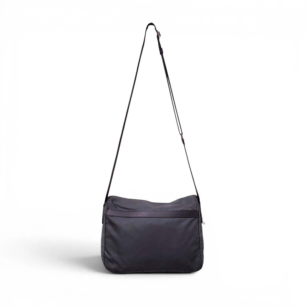 PRADA NYLON GREY CROSSBODY BAG