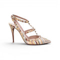 VALENTINO MULTICOLOURED STRAPPY ROCKSTUD HEELS - SIZE 41