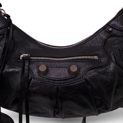 BALENCIAGA SMALL BLACK CAGOLE SHOULDER BAG