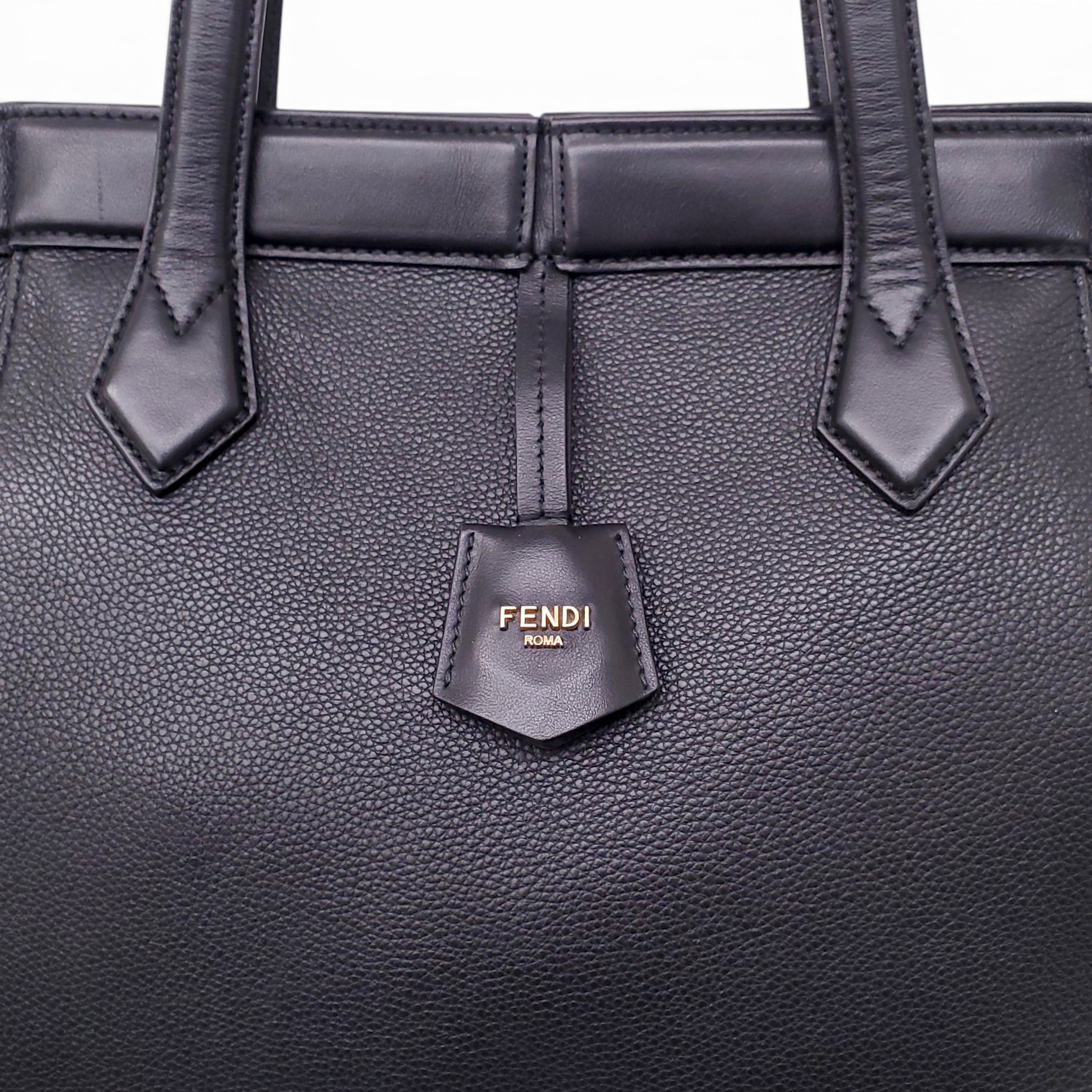 FENDI LARGE BLACK ORIGAMI SHOULDER BAG – Rewind Couture