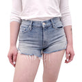 MOTHER 'THE TEASER FRAY' DENIM SHORTS  - SIZE 24