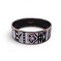 HERMÈS LARGE PATTERNED BANGLE - SIZE 70