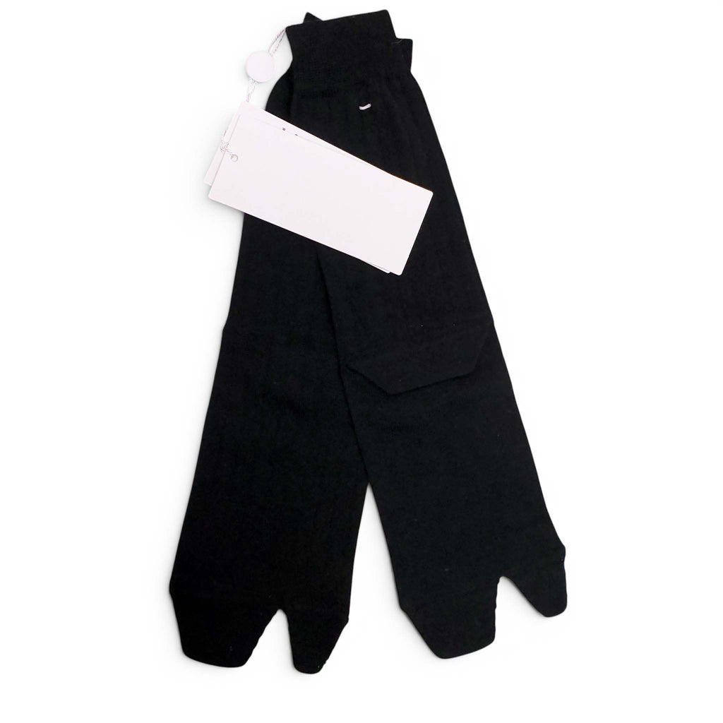MAISON MARGIELA BLACK TABI SOCKS - SIZE S