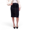 Nº21 RUCHED DENIM SKIRT - SIZE L