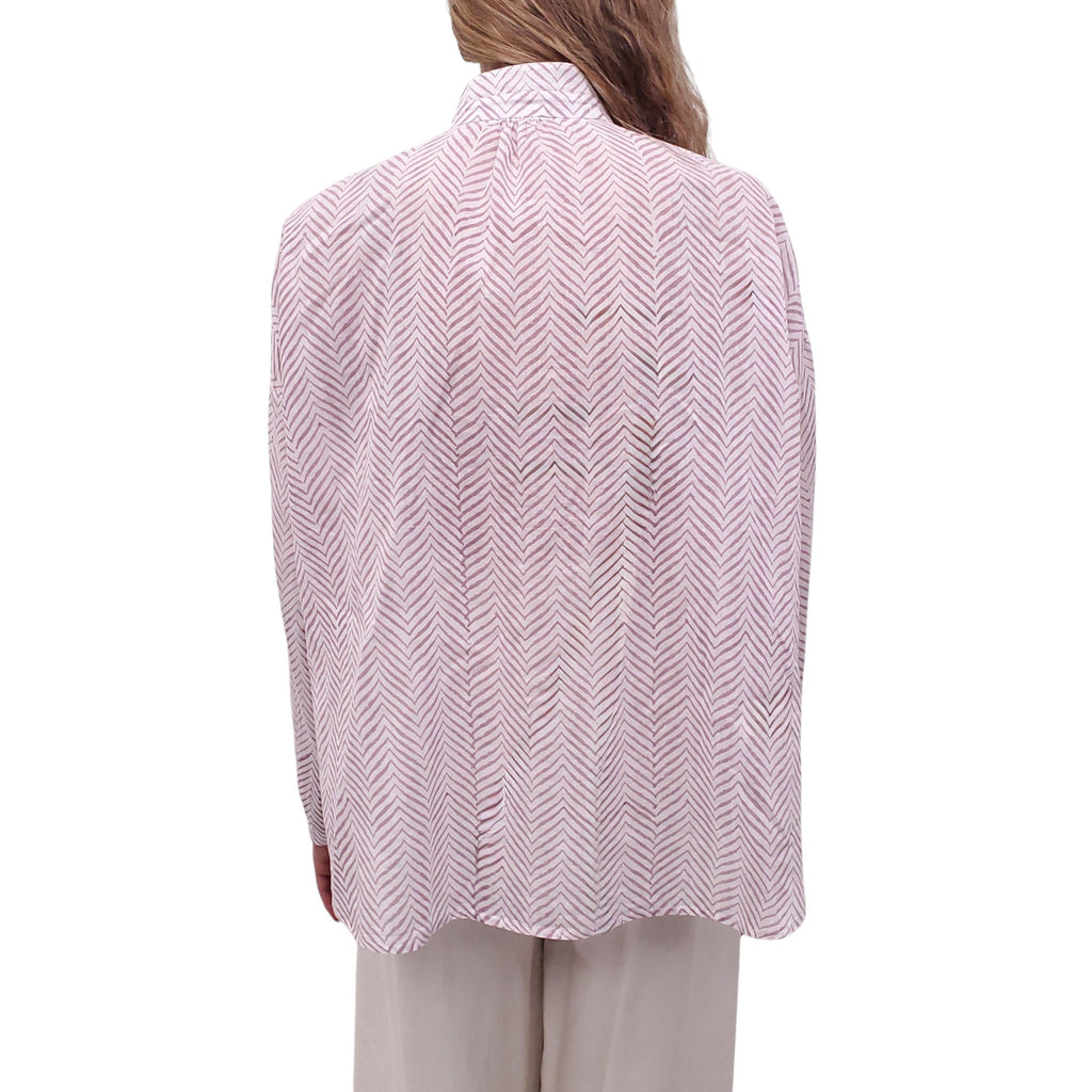 ALIX BOHEMIA CHEVRON PATTERNED BLOUSE - SIZE O/S