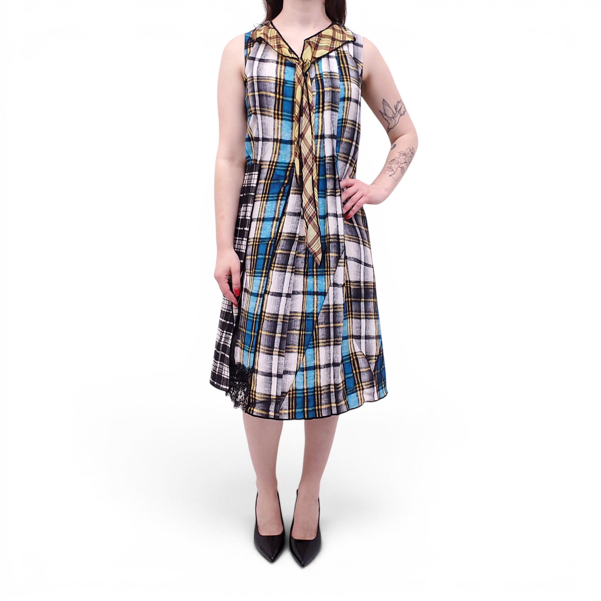 MARC JACOBS RUNWAY CHECKERED PATTERNED DRESS - SIZE 2