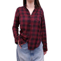 ISABEL MARANT ÉTOILE RED PLAID BLOUSE - SIZE 38