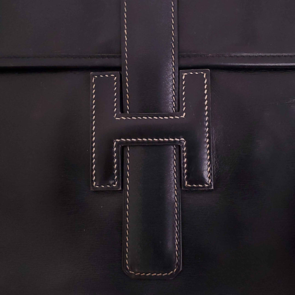 HERMÈS BLACK JIGE CLUTCH