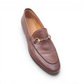 GUCCI BROWN PRINCETOWN HORSEBIT LOAFERS - SIZE 38