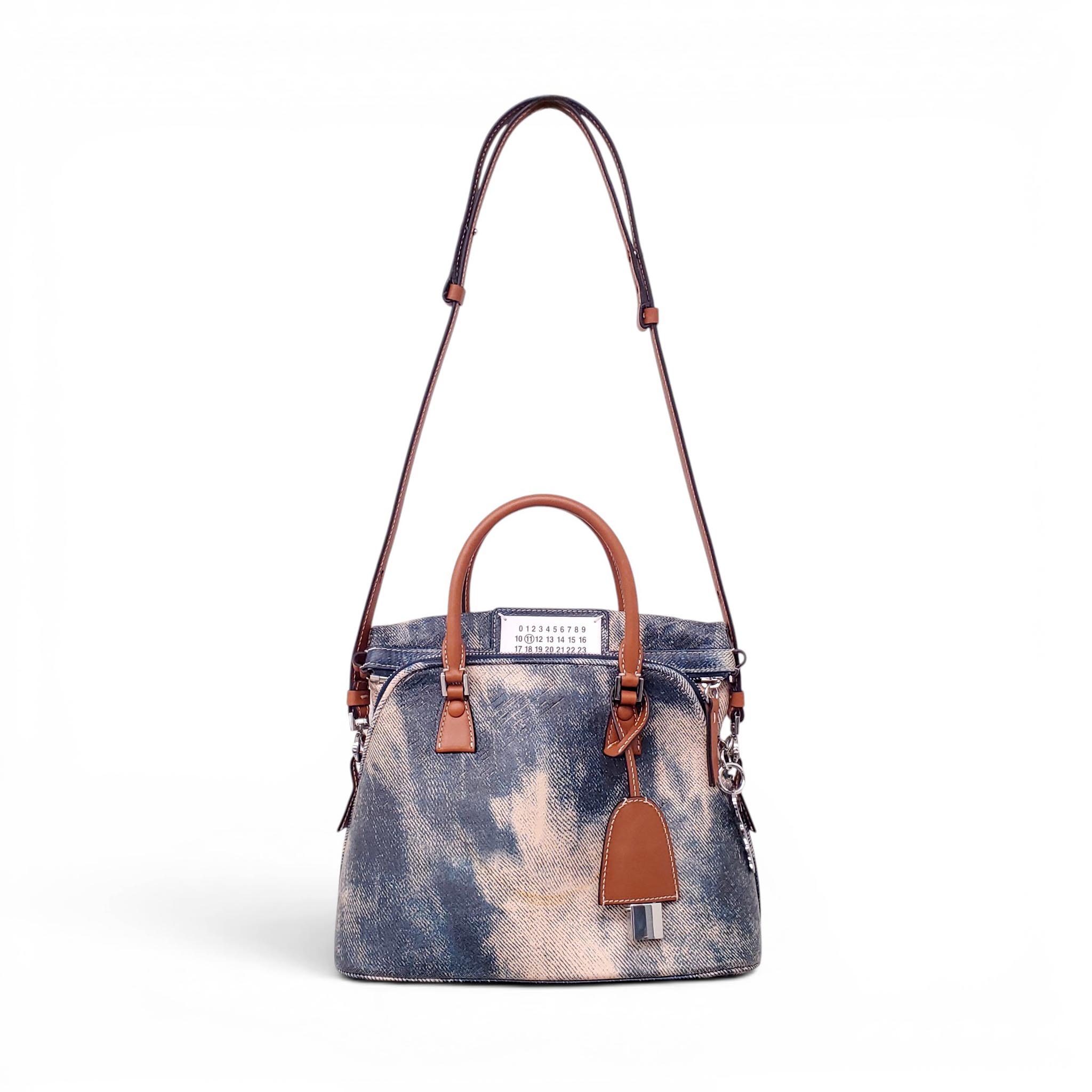 MAISON MARGIELA 5AC CARVED BLEACHED DENIM EFFECT BAG – Rewind Couture