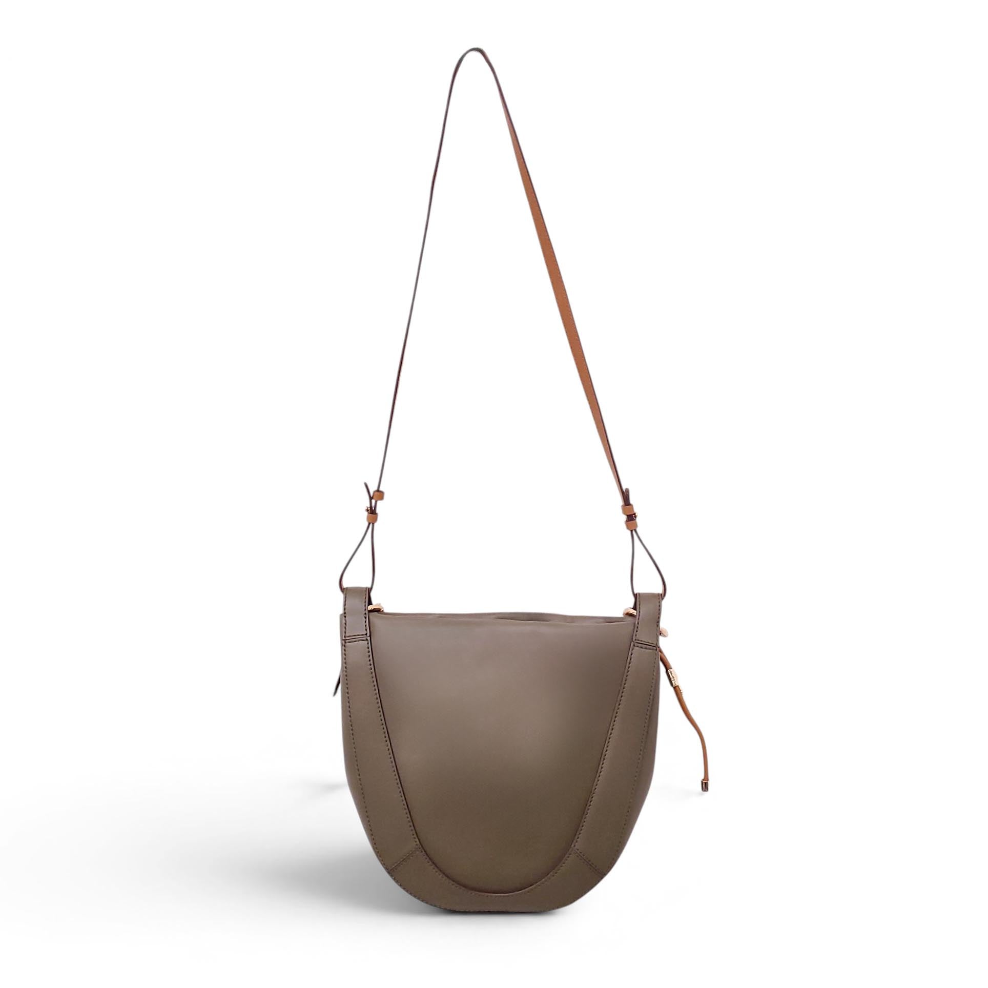 ULLA JOHNSON OLIVE GREEN LEATHER CROSSBODY BAG