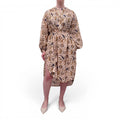 ULLA JOHNSON PATTERNED DRESS WITH BELT - SIZE S