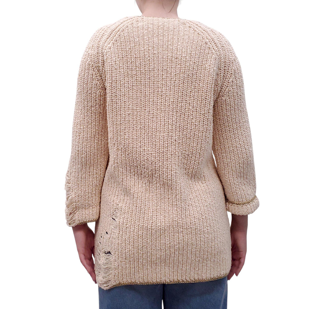 RAQUEL ALLEGRA OVERSIZED KNIT CARDIGAN - SIZE 0