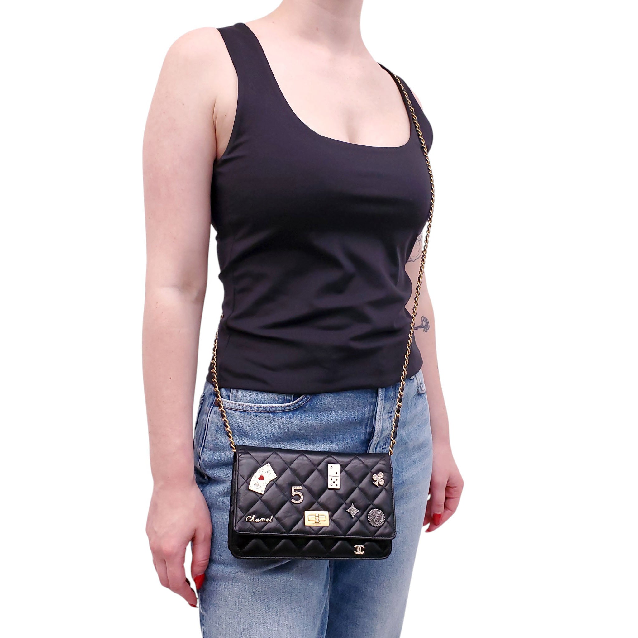 CHANEL LUCKY CHARM WALLET ON CHAIN