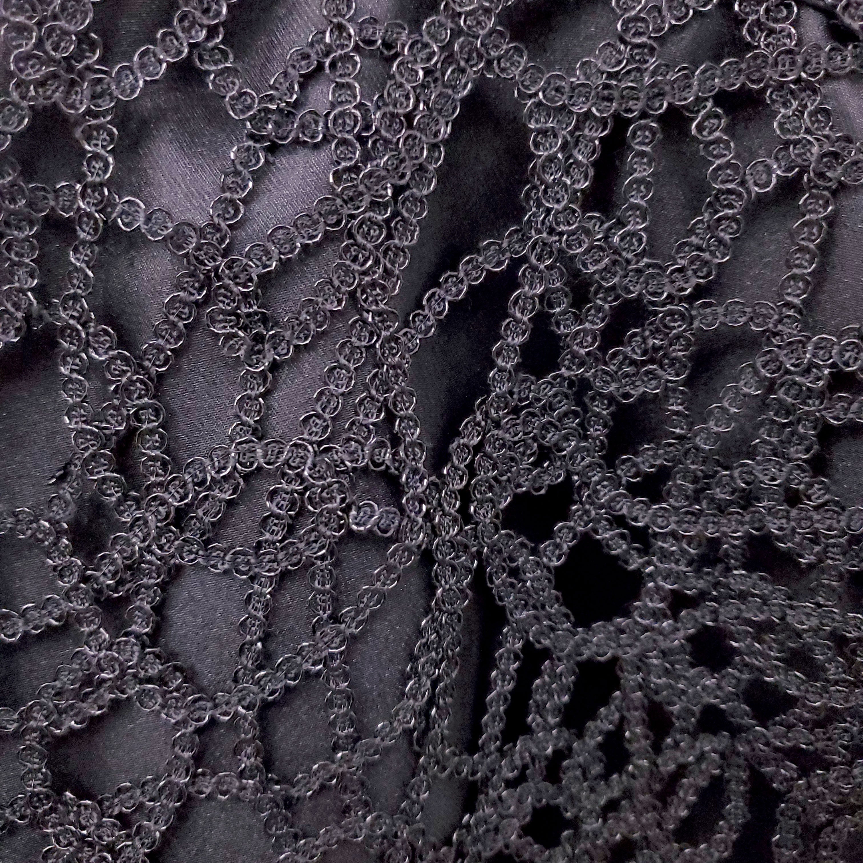 AJE BLACK 'PATINA' LACE MIDI SKIRT - SIZE US 6