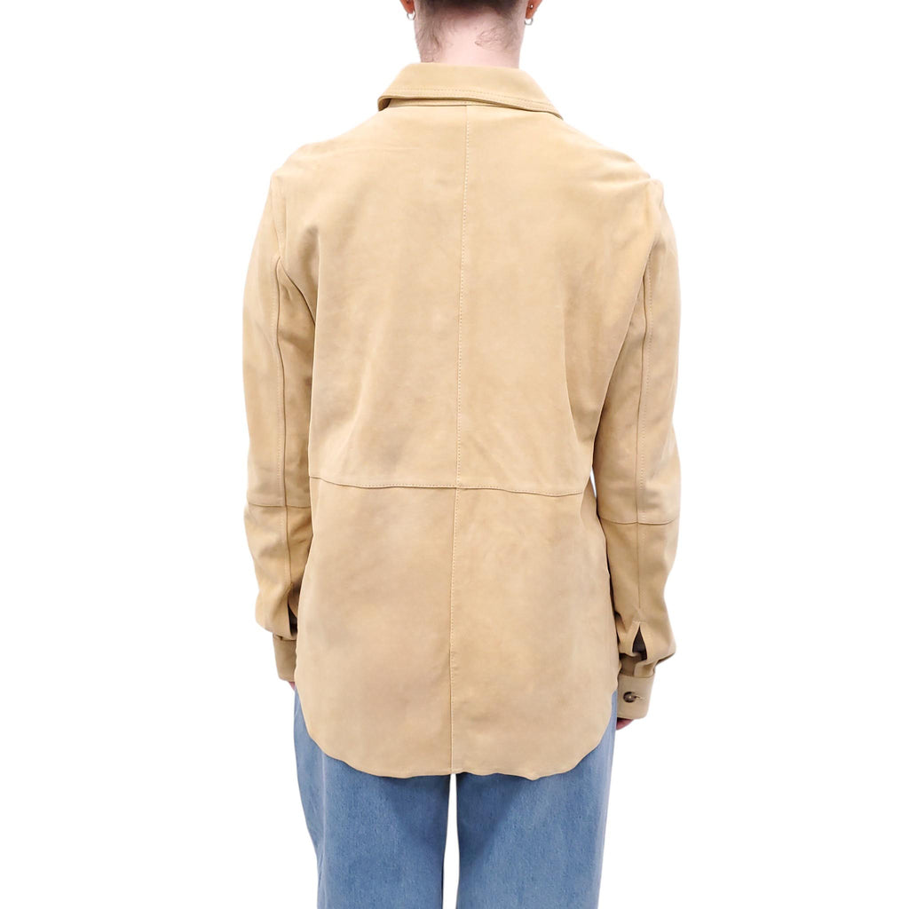 TOTEME SOFT SUEDE OVERSHIRT - SIZE 38