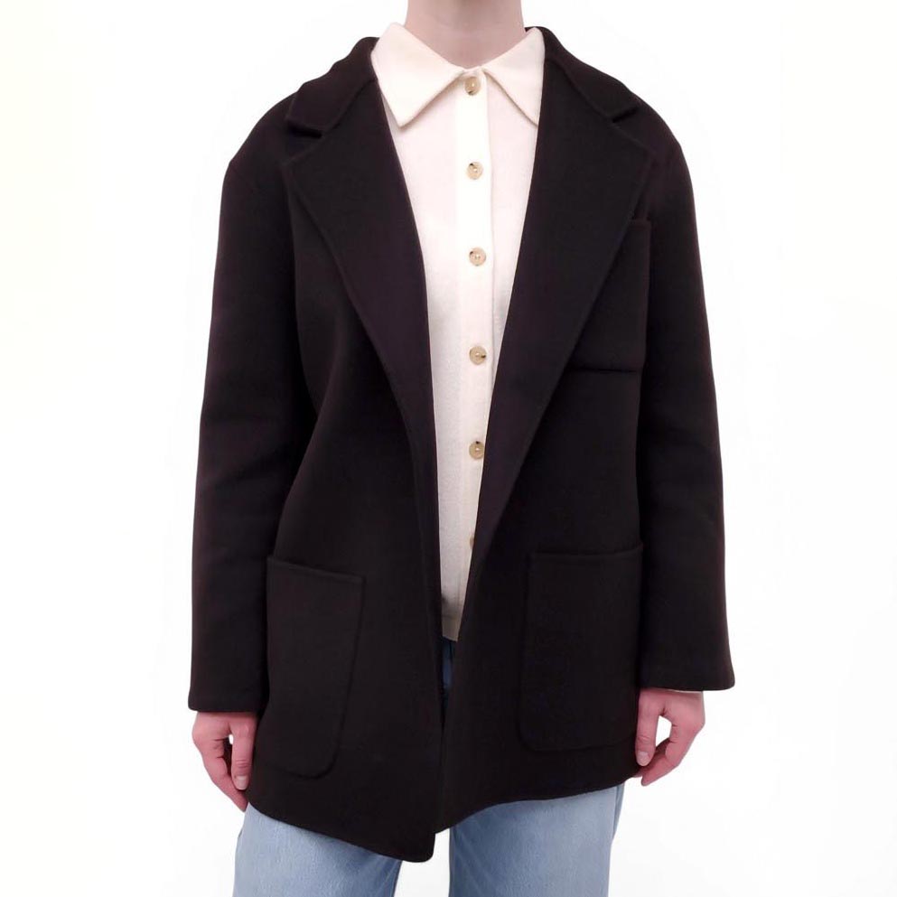 TOTEME BROWN WOOL JACKET - SIZE 34