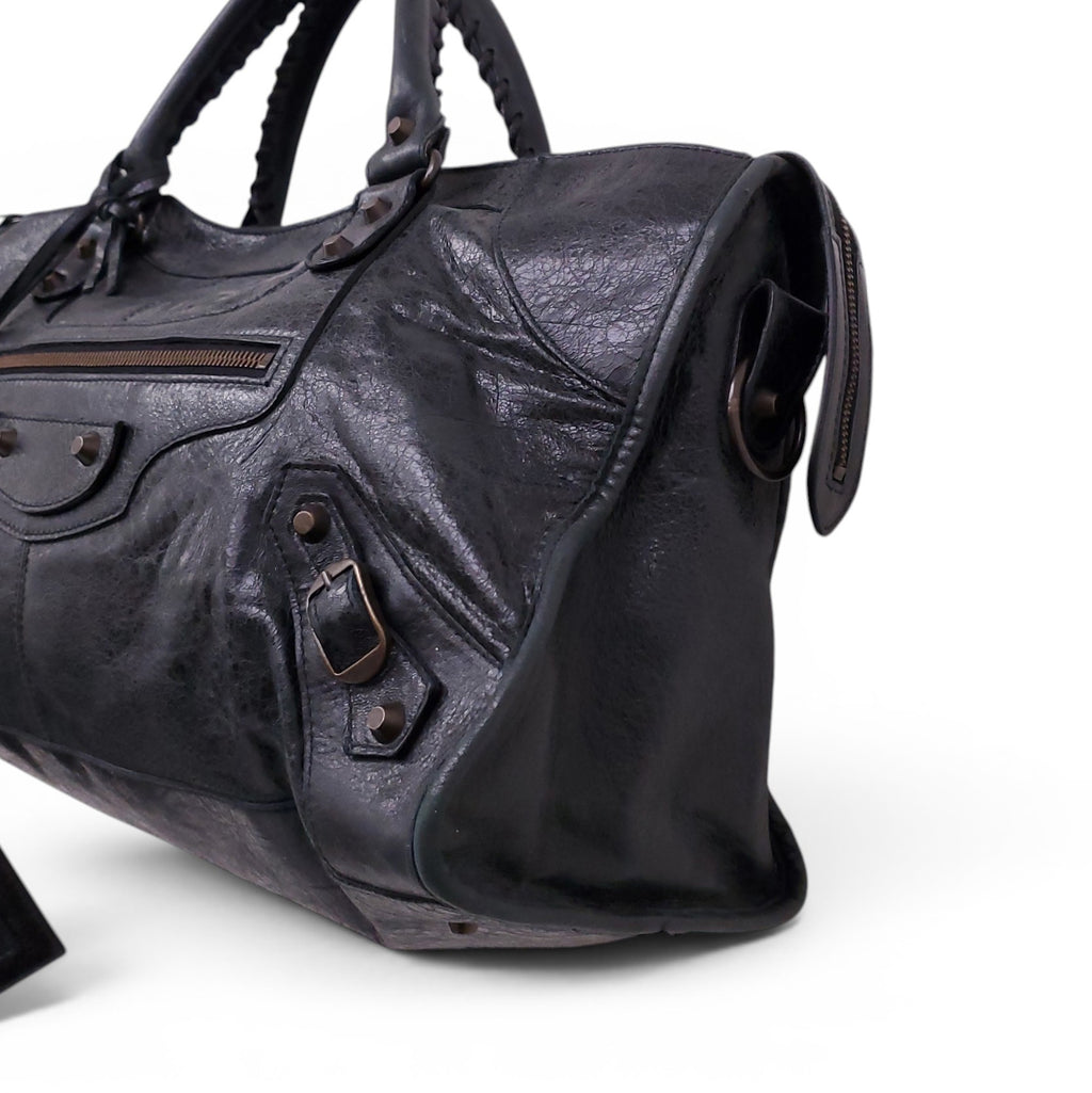 BALENCIAGA CHARCOAL GREY CITY BAG