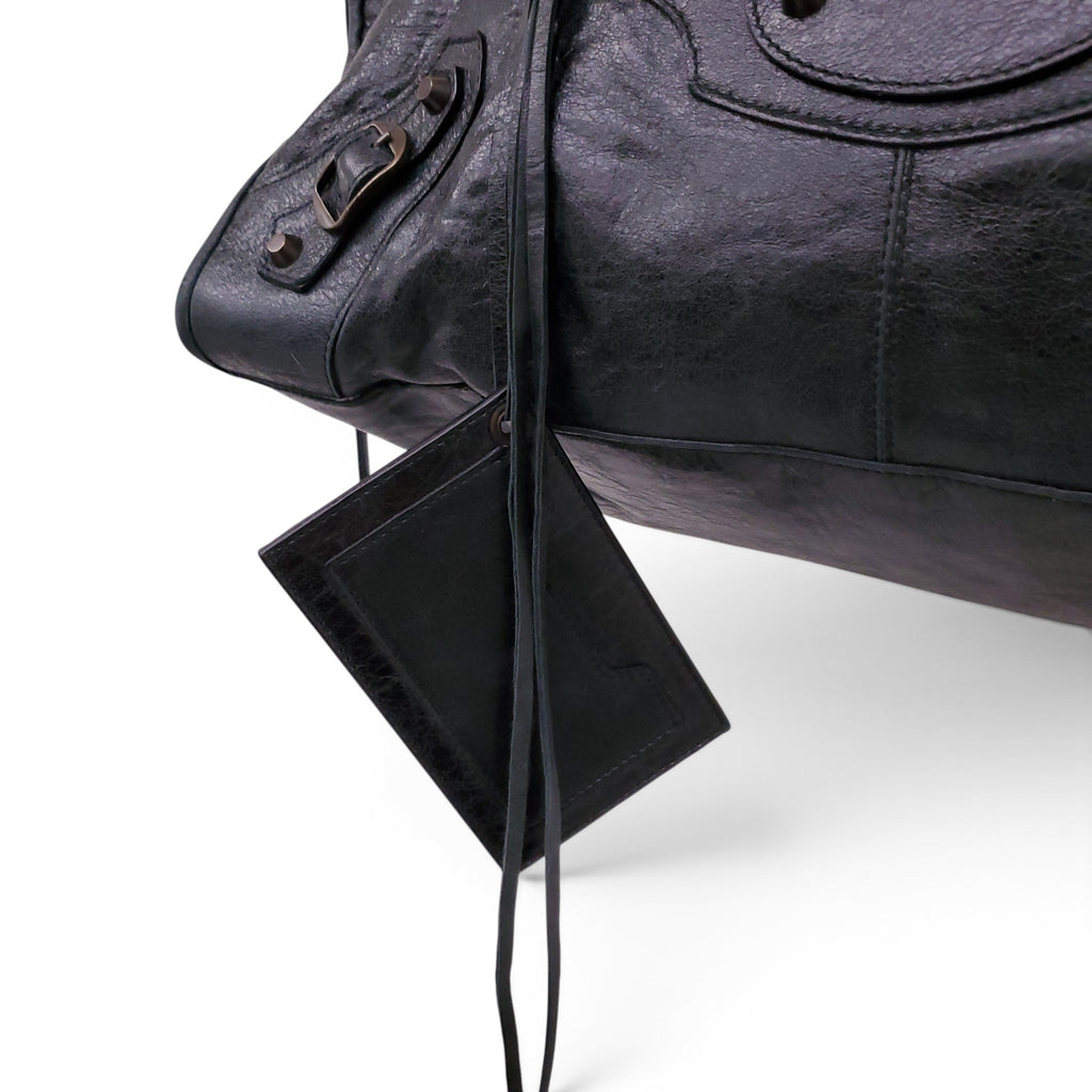 BALENCIAGA CHARCOAL GREY CITY BAG