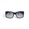 CHANEL BLACK SUNGLASSES WITH PEARL CC LOGO DETAIL