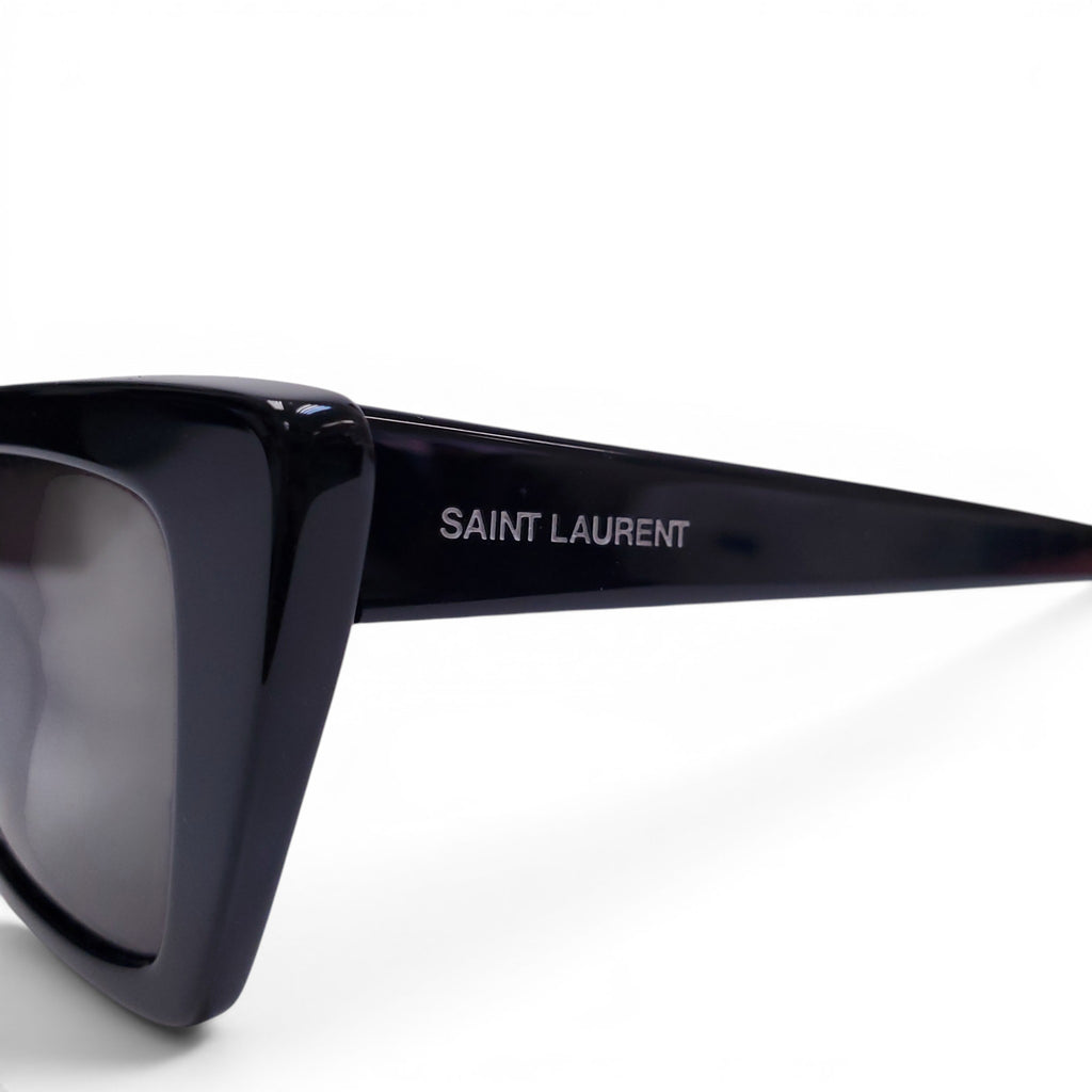 SAINT LAURENT BLACK CAT EYE SUNGLASSES
