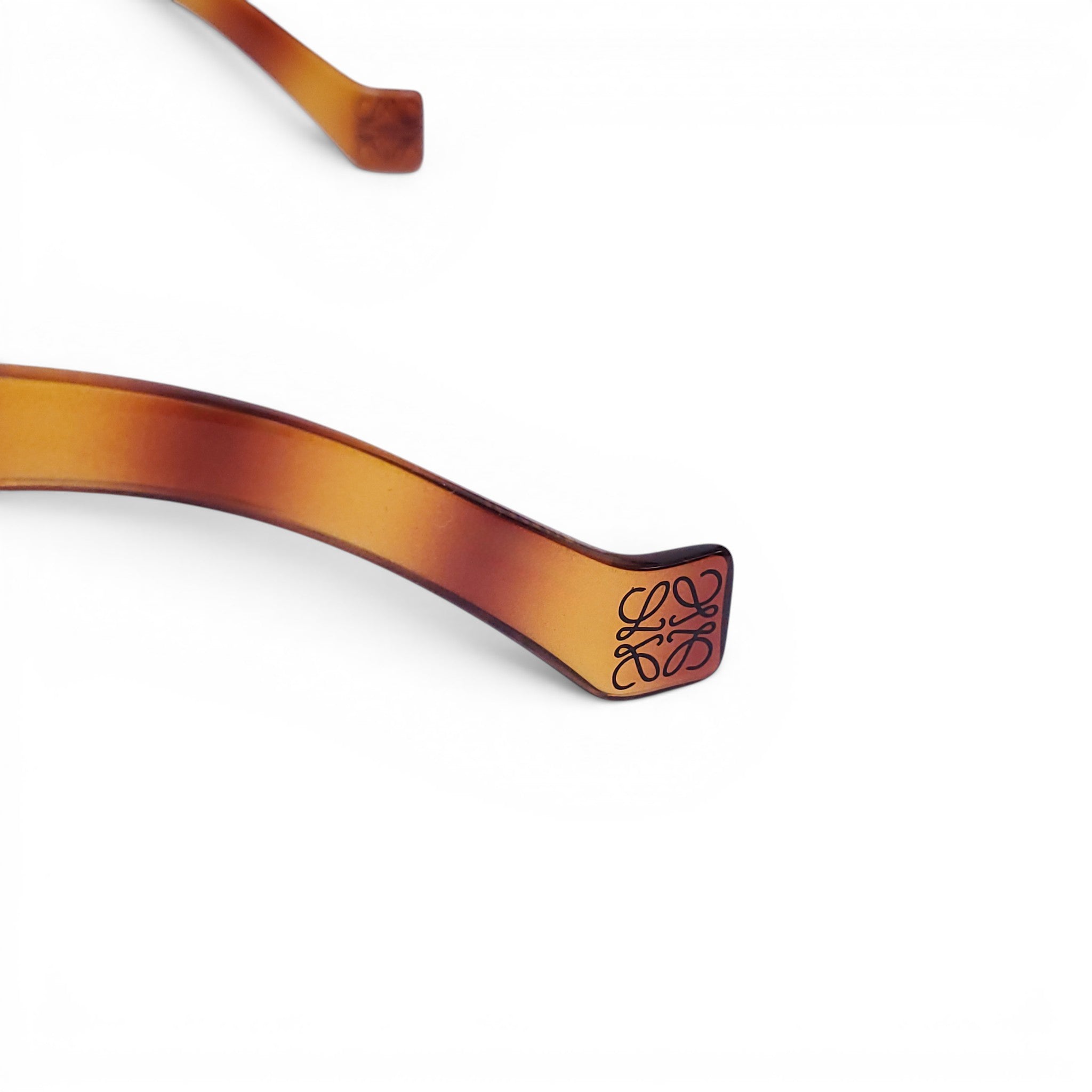 LOEWE TORTOISE SHELL SQUARE SUNGLASSES WITH TEAL LENSES