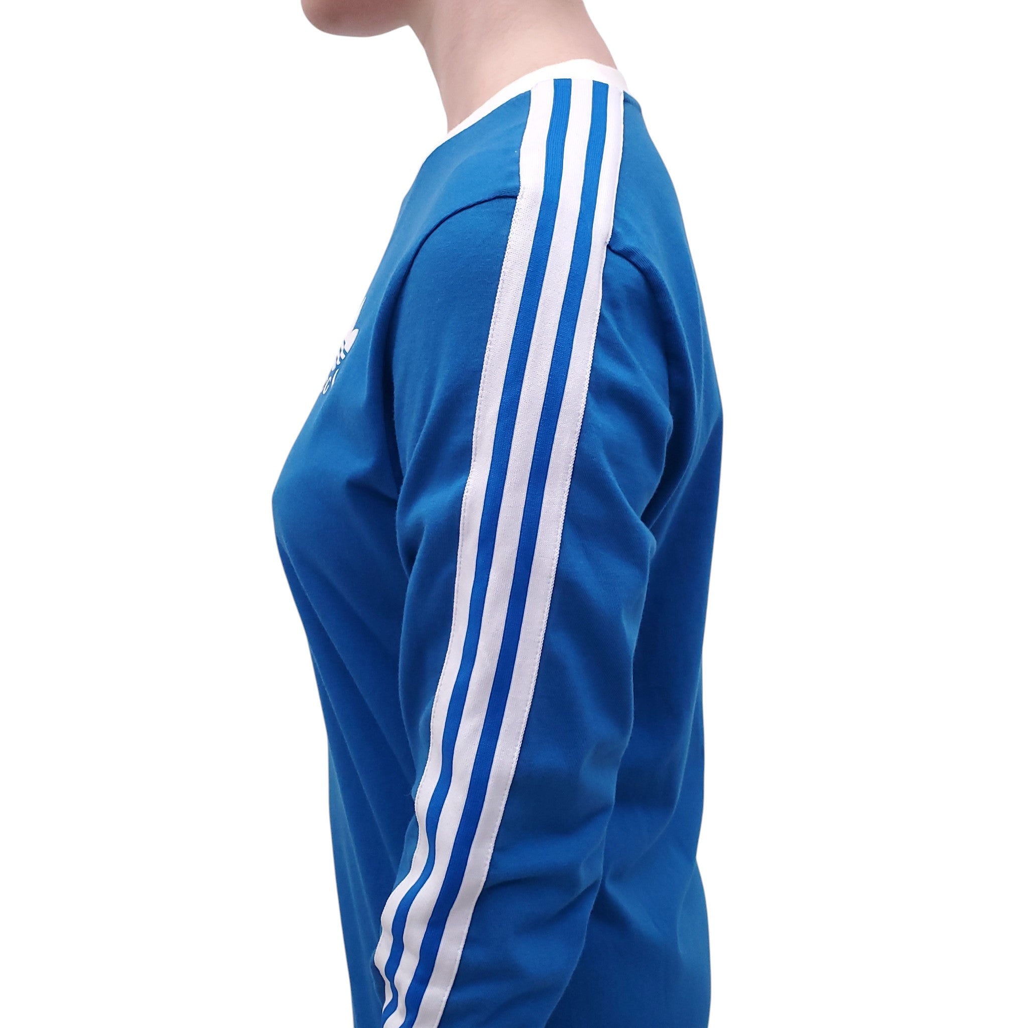 GUCCI x ADIDAS BLUE LOGO T-SHIRT DRESS - SIZE S