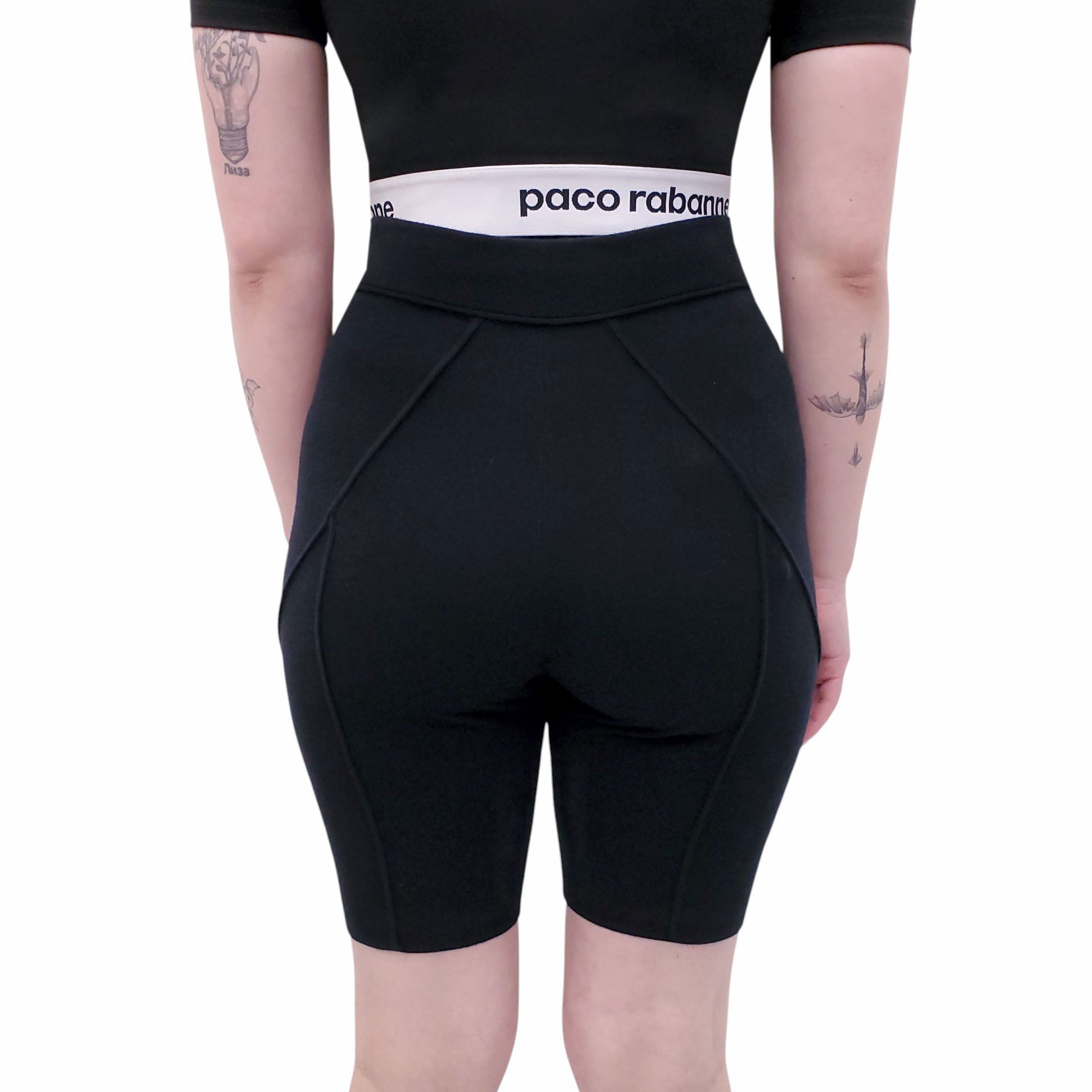 HELMUT LANG BLACK KNIT SHORTS - SIZE M