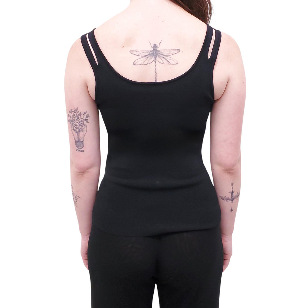 DION LEE BLACK SHRUG AND TANK TOP SET - SIZE XS/S