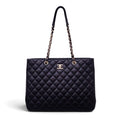 CHANEL BLACK CAVIAR CLASSIC QUILTED TOTE