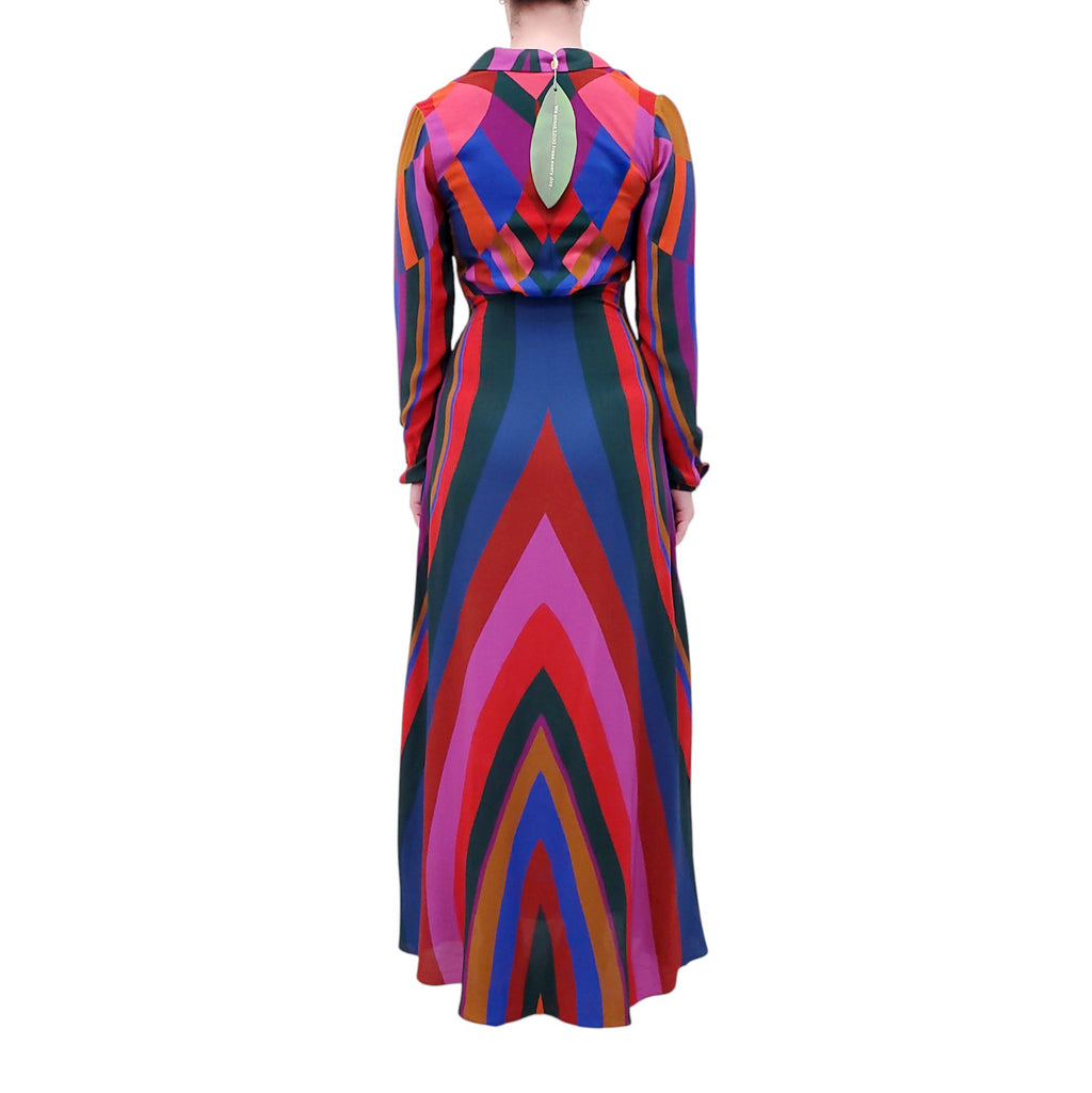FARM RIO COLOURFUL MAXI DRESS - SIZE XS