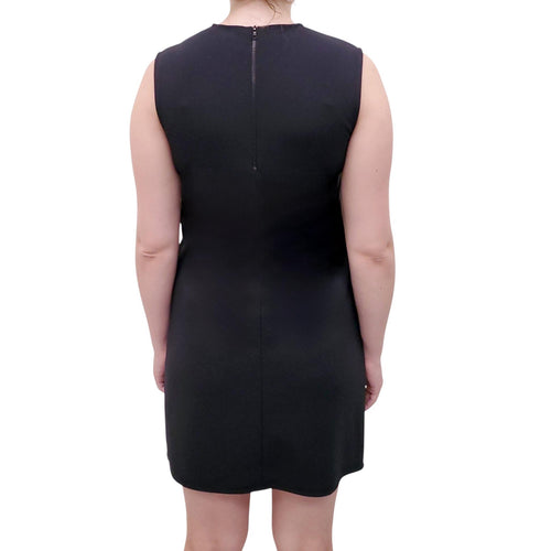 ACNE STUDIOS BLACK ASYMMETRICAL DRESS - SIZE 36