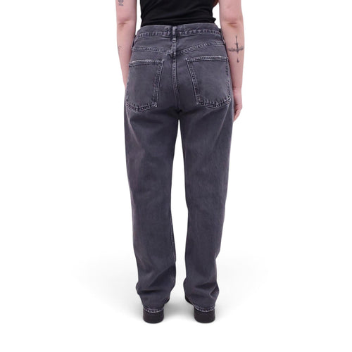 AGOLDE BLACK ACID WASH '90S' PINCH JEANS - SIZE 29
