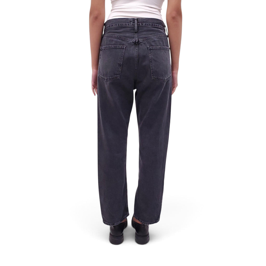AGOLDE BLACK ACID WASH '90S' JEANS - SIZE 27