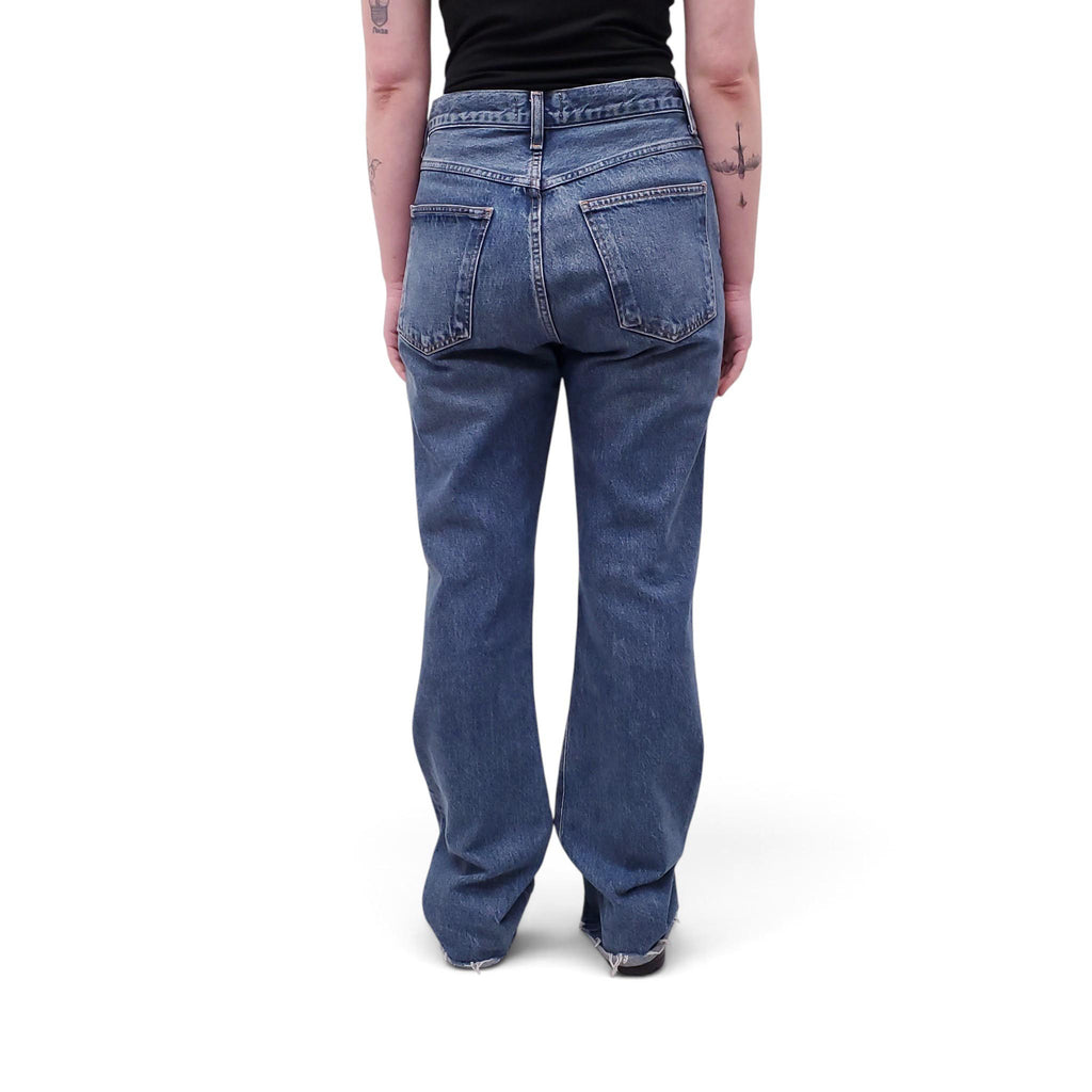 AGOLDE MEDIUM WASH 'LEENA' JEANS - SIZE 28