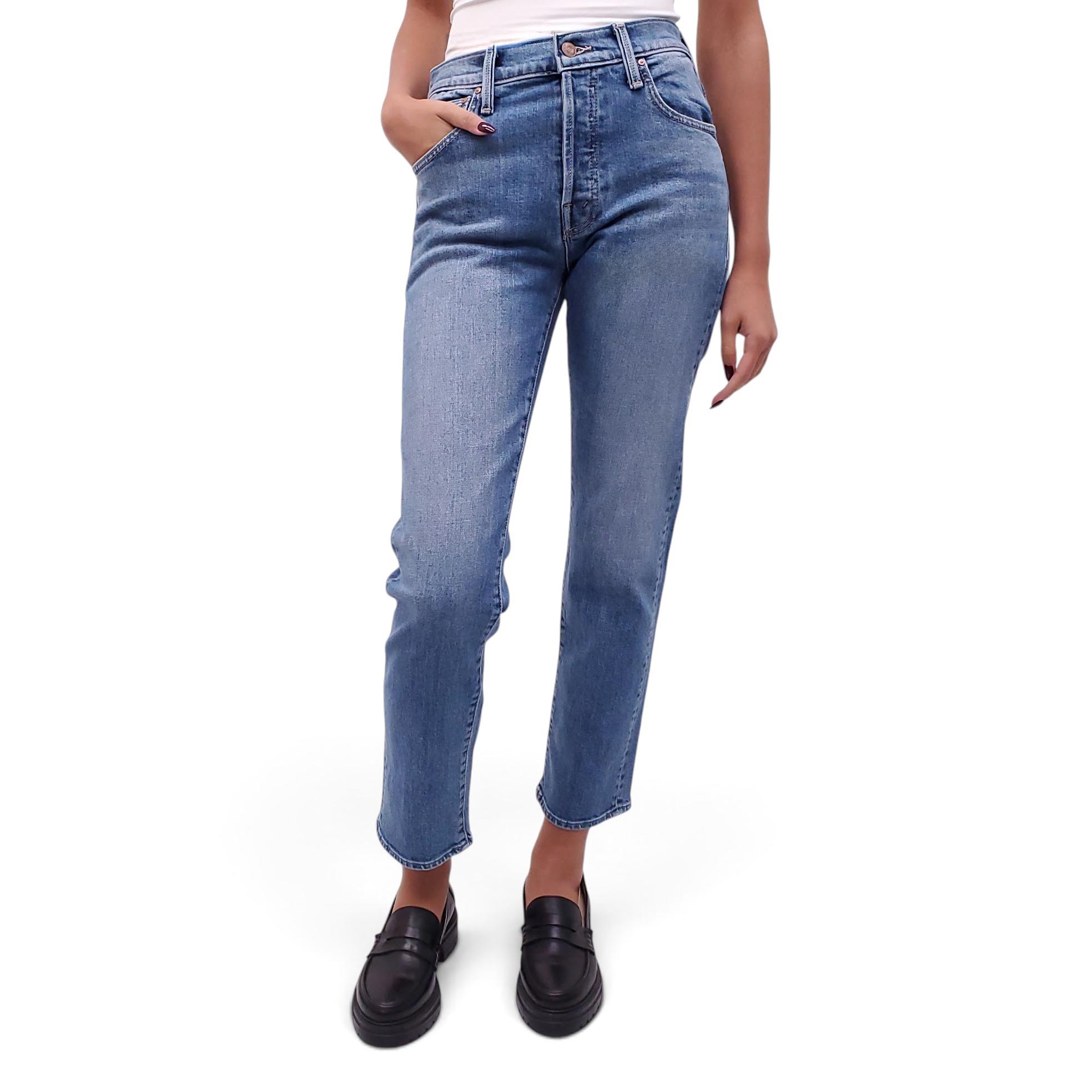 MOTHER MEDIUM WASH 'THE HIKER HOVER' JEANS - SIZE 26