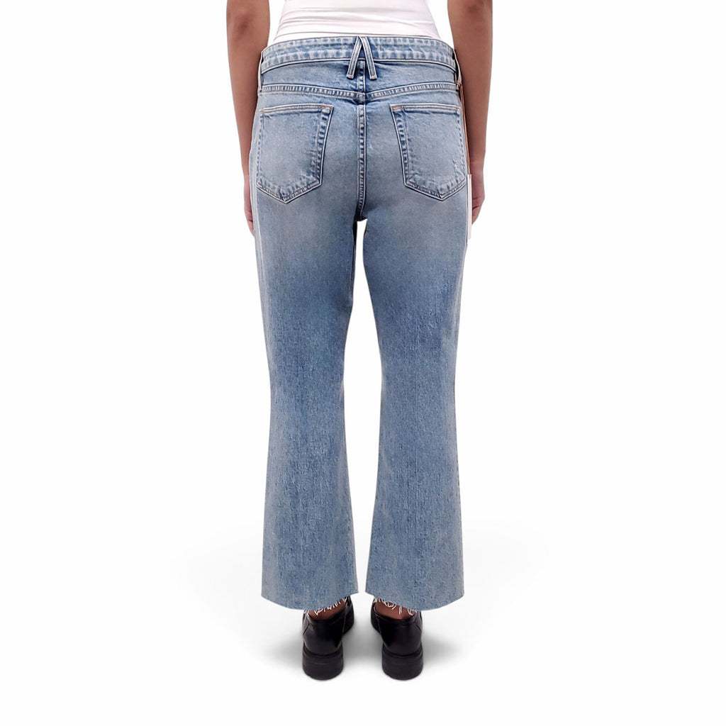 SLVRLAKE LIGHT ACID WASH JEANS WITH FREY HEM - SIZE 31