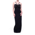 VERSACE RUNWAY BLACK BEADED GOWN - SIZE 46