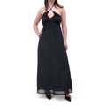 XIRENA BLACK CRISS CROSS HALTER DRESS - SIZE L