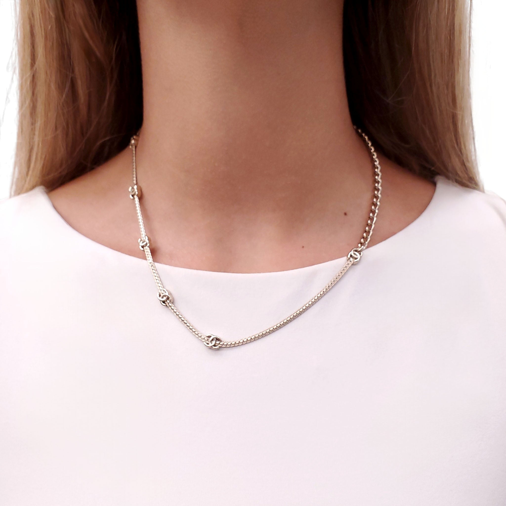 CHANEL LOGO THIN CC LOGO CHOKER