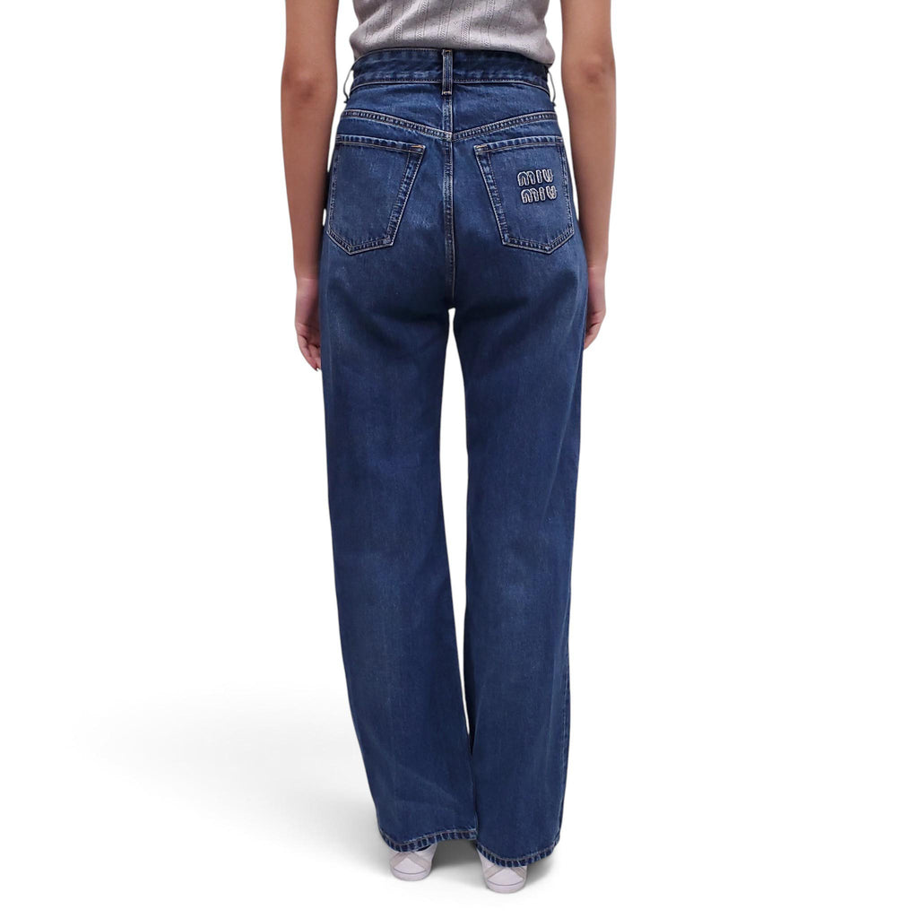 MIU MIU LOGO DENIM - SIZE 24